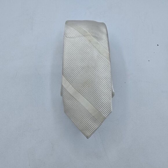 Express Design Studio Other - Express Design Studio Men's 100% Silk Necktie Tie Striped Black White 58x2 In